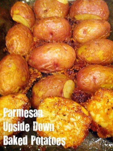 Parmesan Upside Down Baked Potatoes